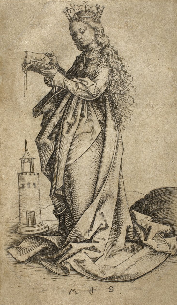 Santa Barbara da Martin Schongauer