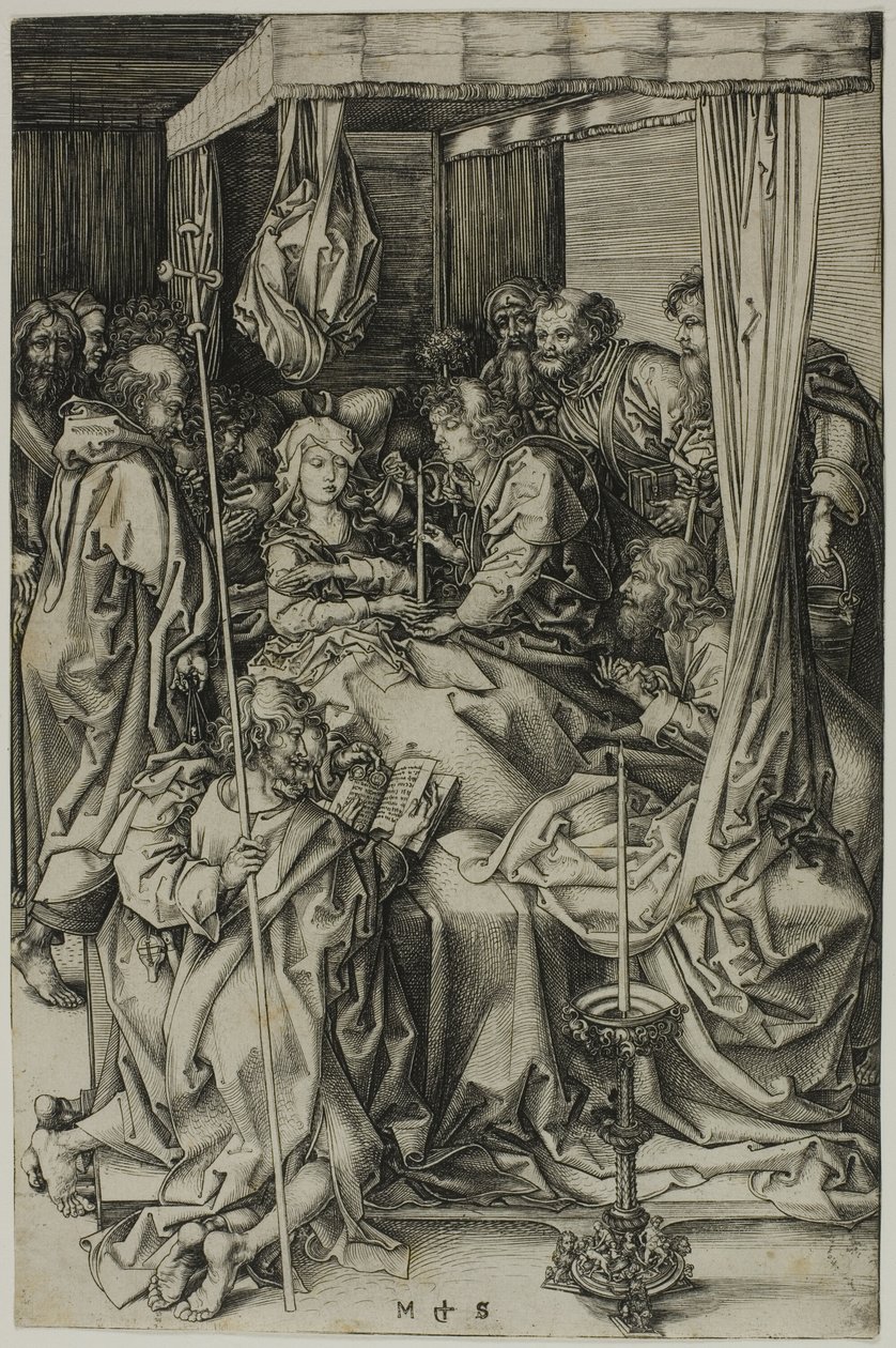La morte della Vergine da Martin Schongauer