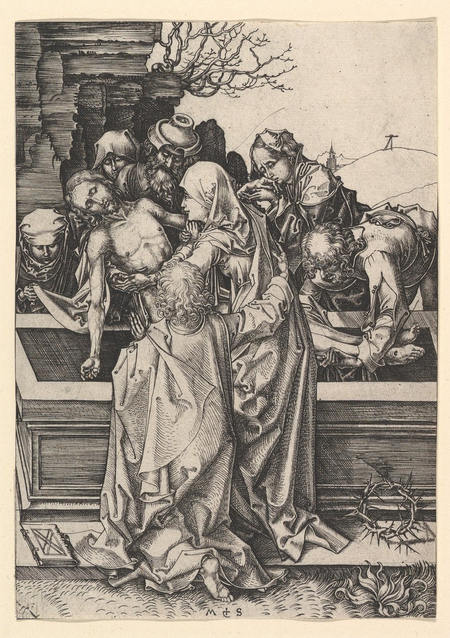 La sepoltura di Cristo da Martin Schongauer