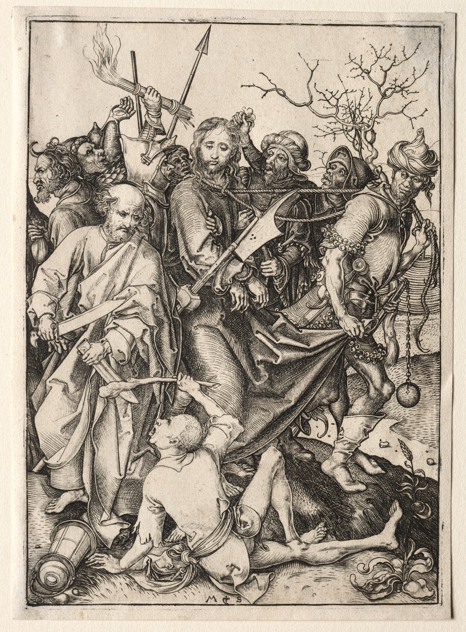 La Passione: Cristo catturato da Martin Schongauer