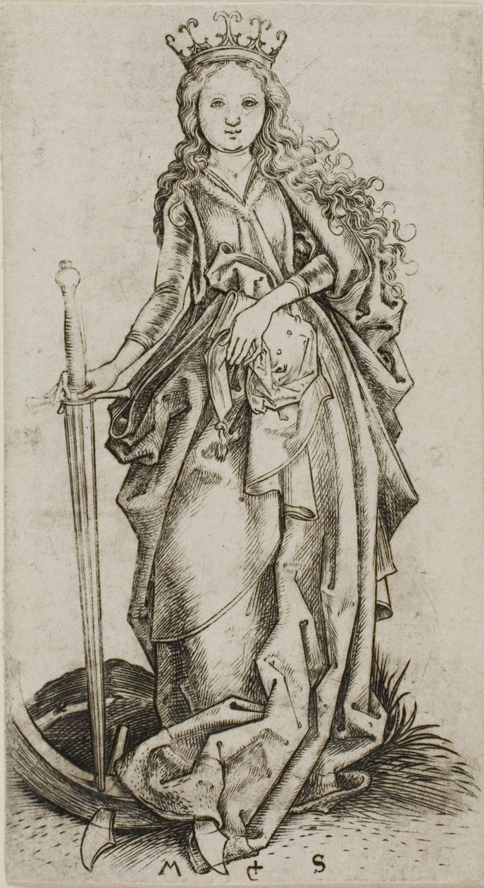 La piccola Santa Caterina da Martin Schongauer