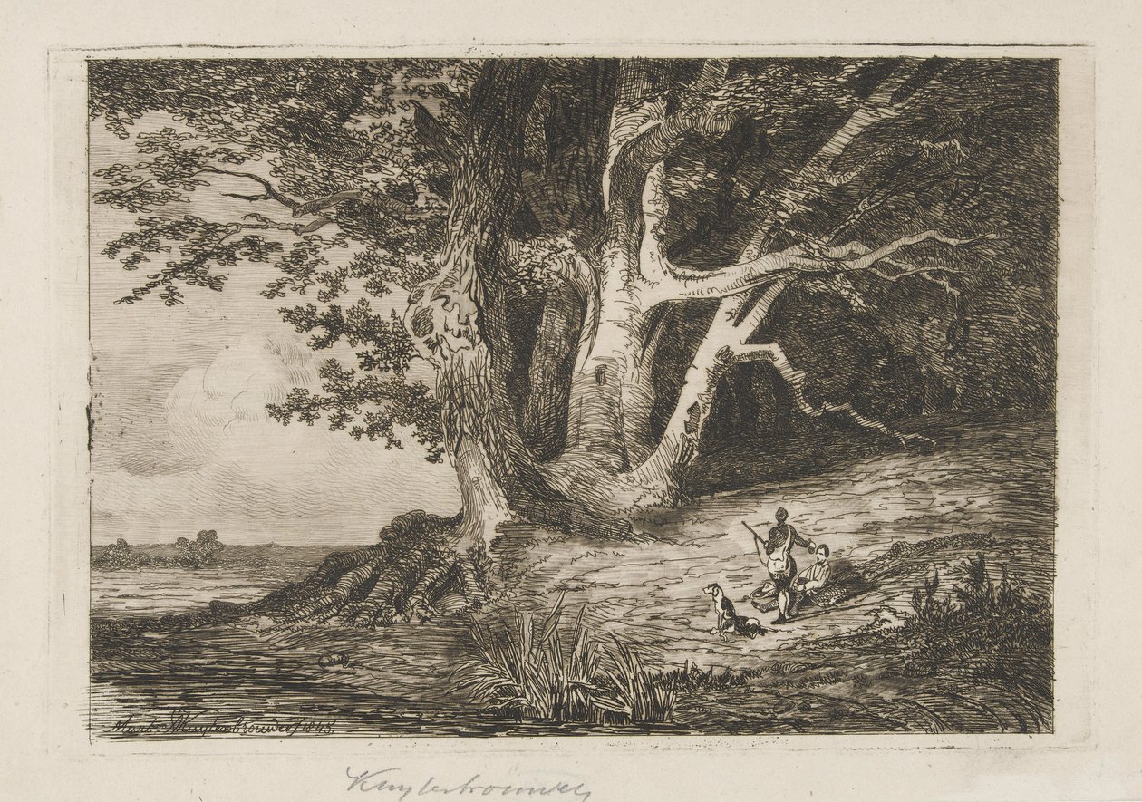 Due cacciatori sulla riva da Martinus Antonius Kuytenbrouwer jr.