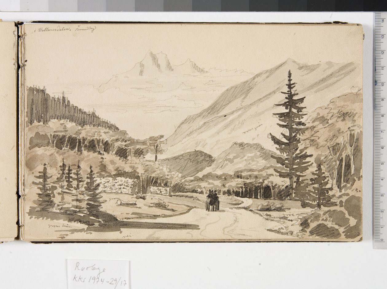 Paesaggio alpino da Martinus Rørbye