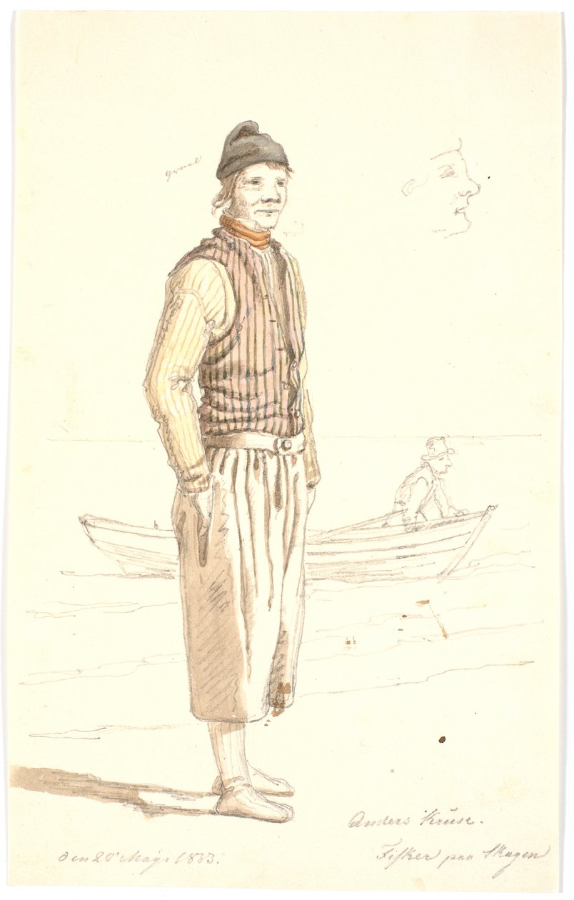 Anders Kruse. Pescatore a Skagen da Martinus Rørbye