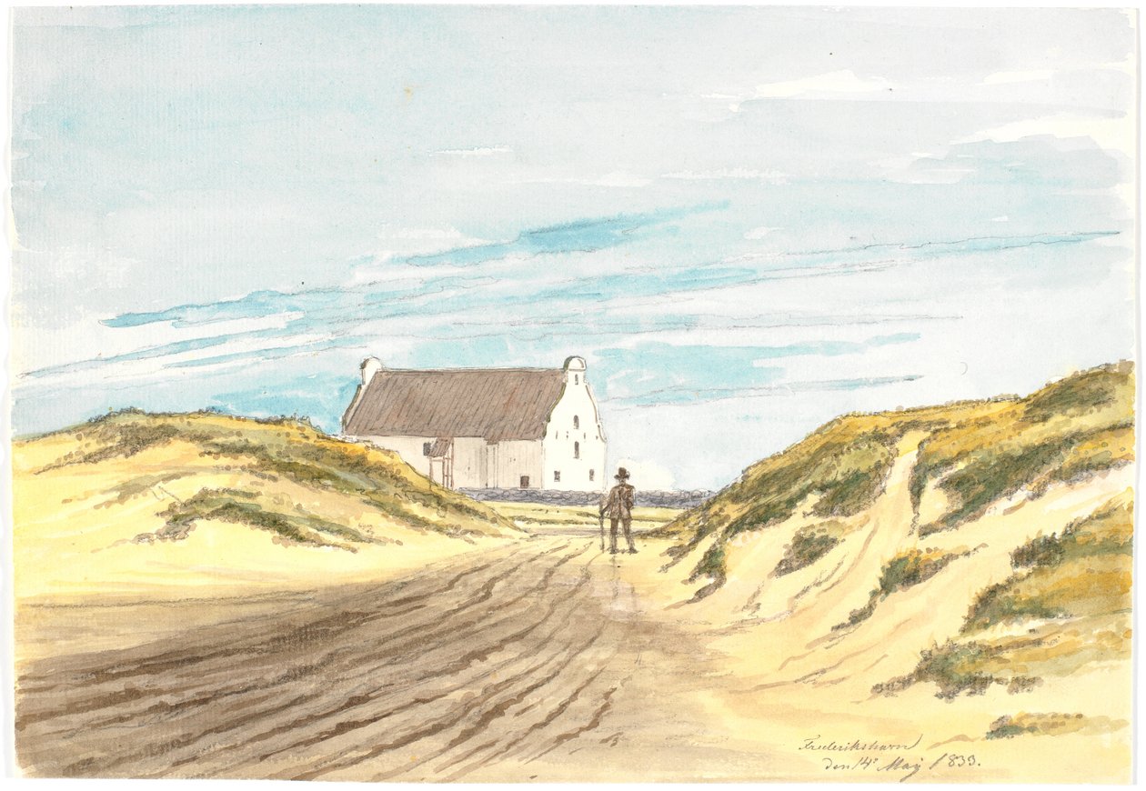 Vecchia chiesa di Frederikshavn da Martinus Rørbye