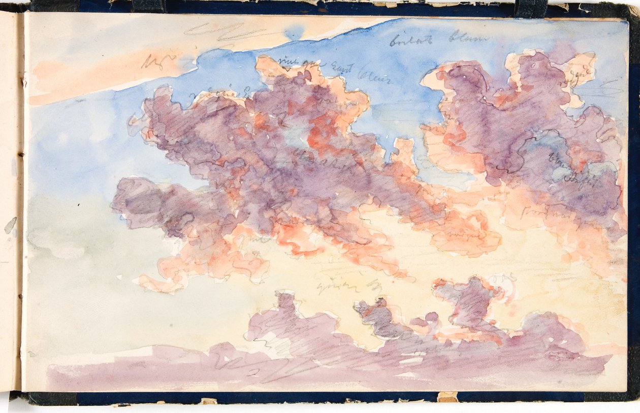 Studio del cielo. Un cielo al tramonto da Martinus Rørbye
