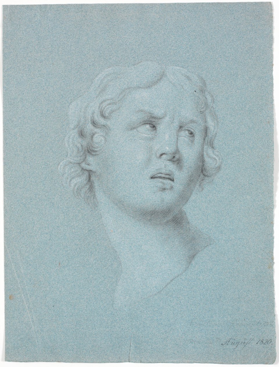 Studio di testa di donna, girata 3/4 a destra da Martinus Rørbye