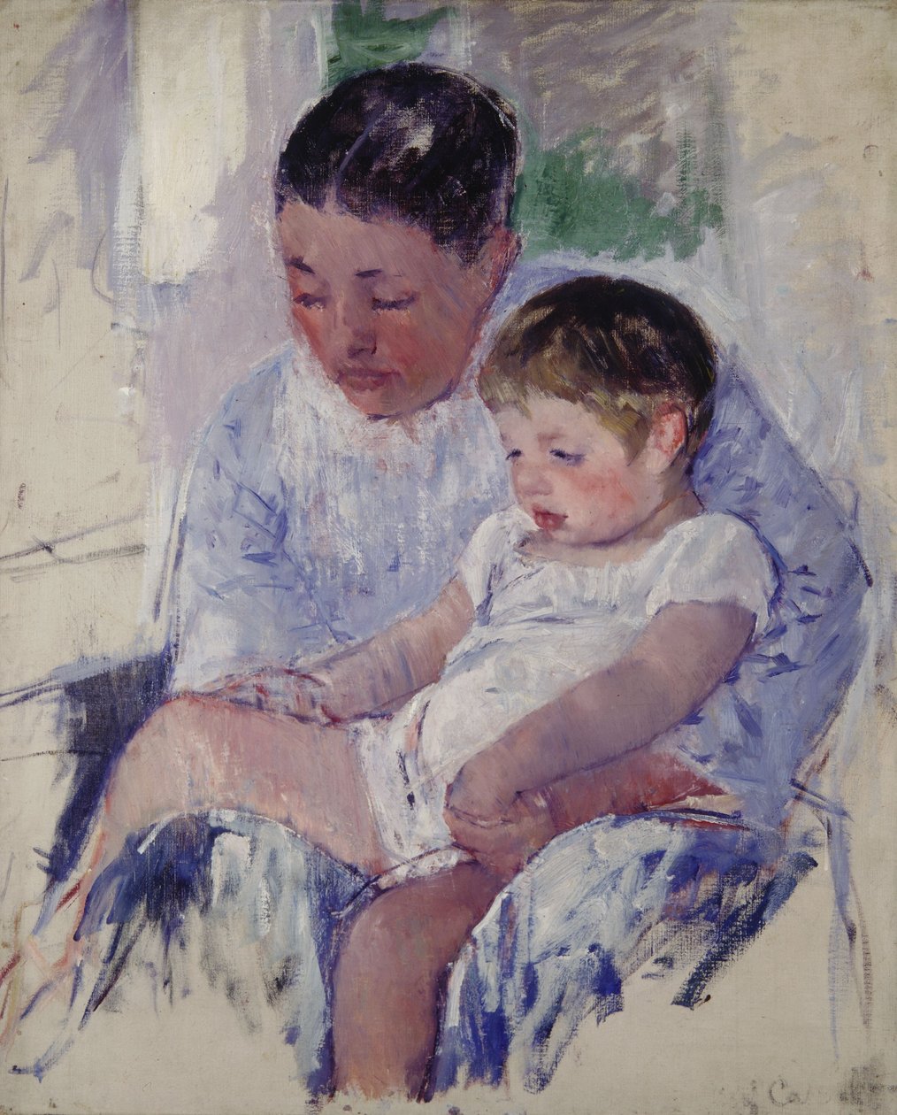 Jenny e il suo bambino assonnato da Mary Cassatt