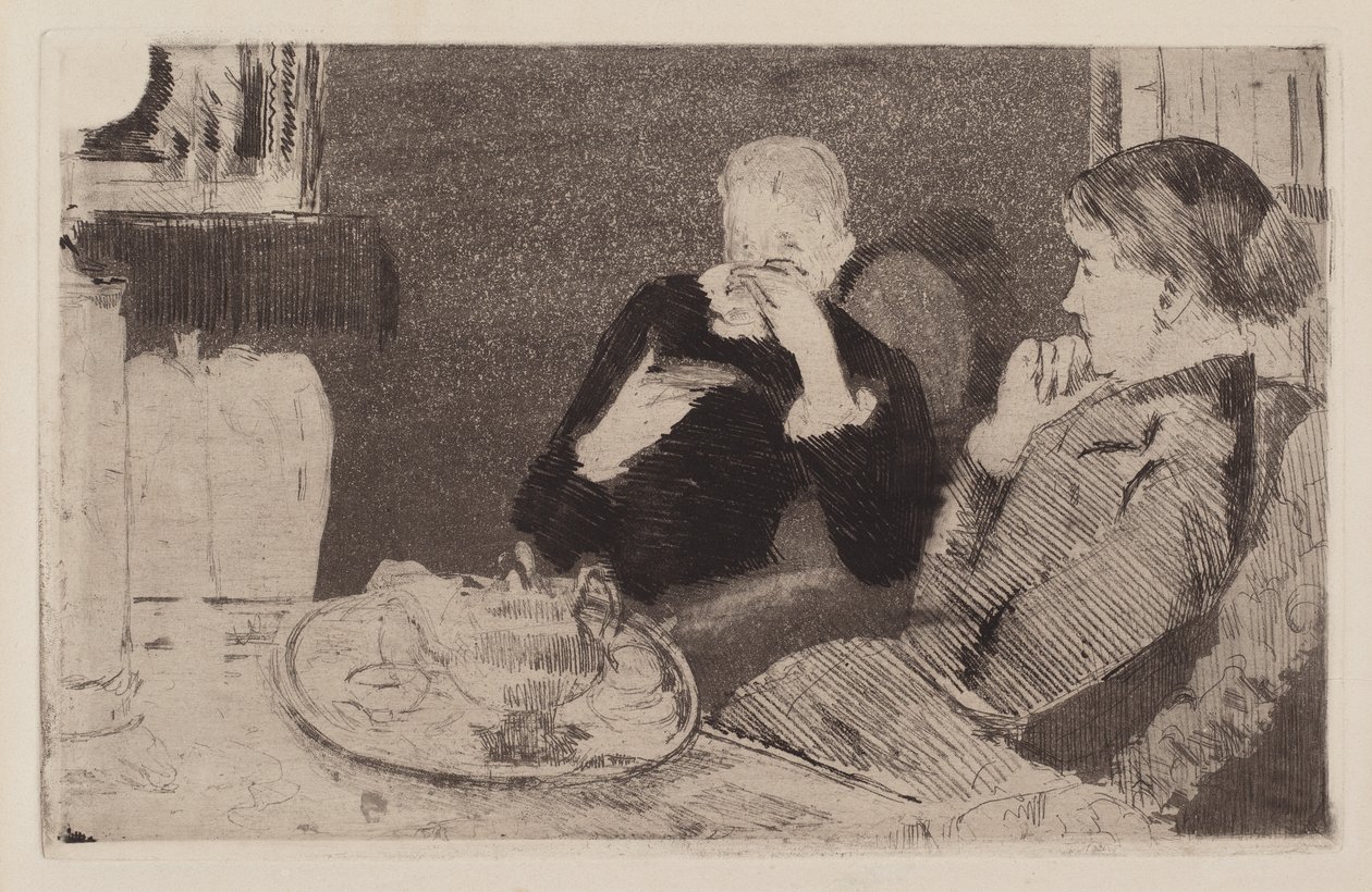 Lydia e sua madre a tè da Mary Cassatt