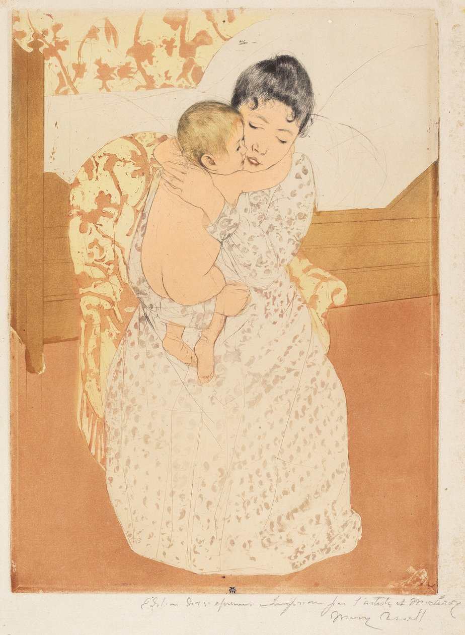 Carezza materna, 1890-1 da Mary Cassatt