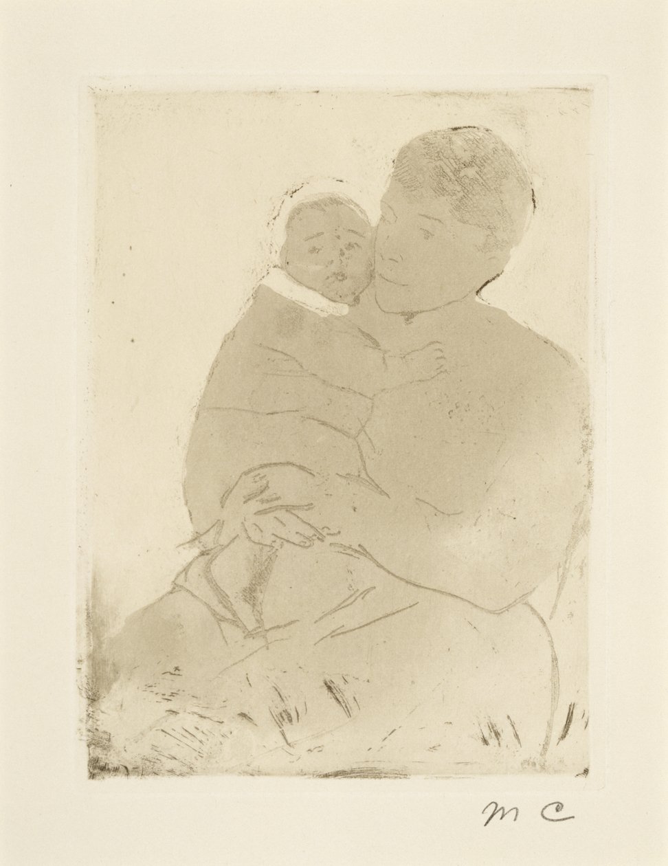 Infermiera e Baby Bill (No. 1), c.1889-90 da Mary Cassatt