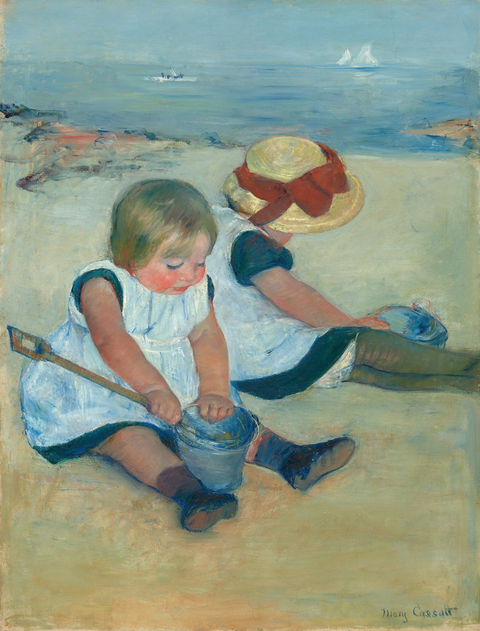 Bambini che Giocano sulla Spiaggia da Mary Cassatt
