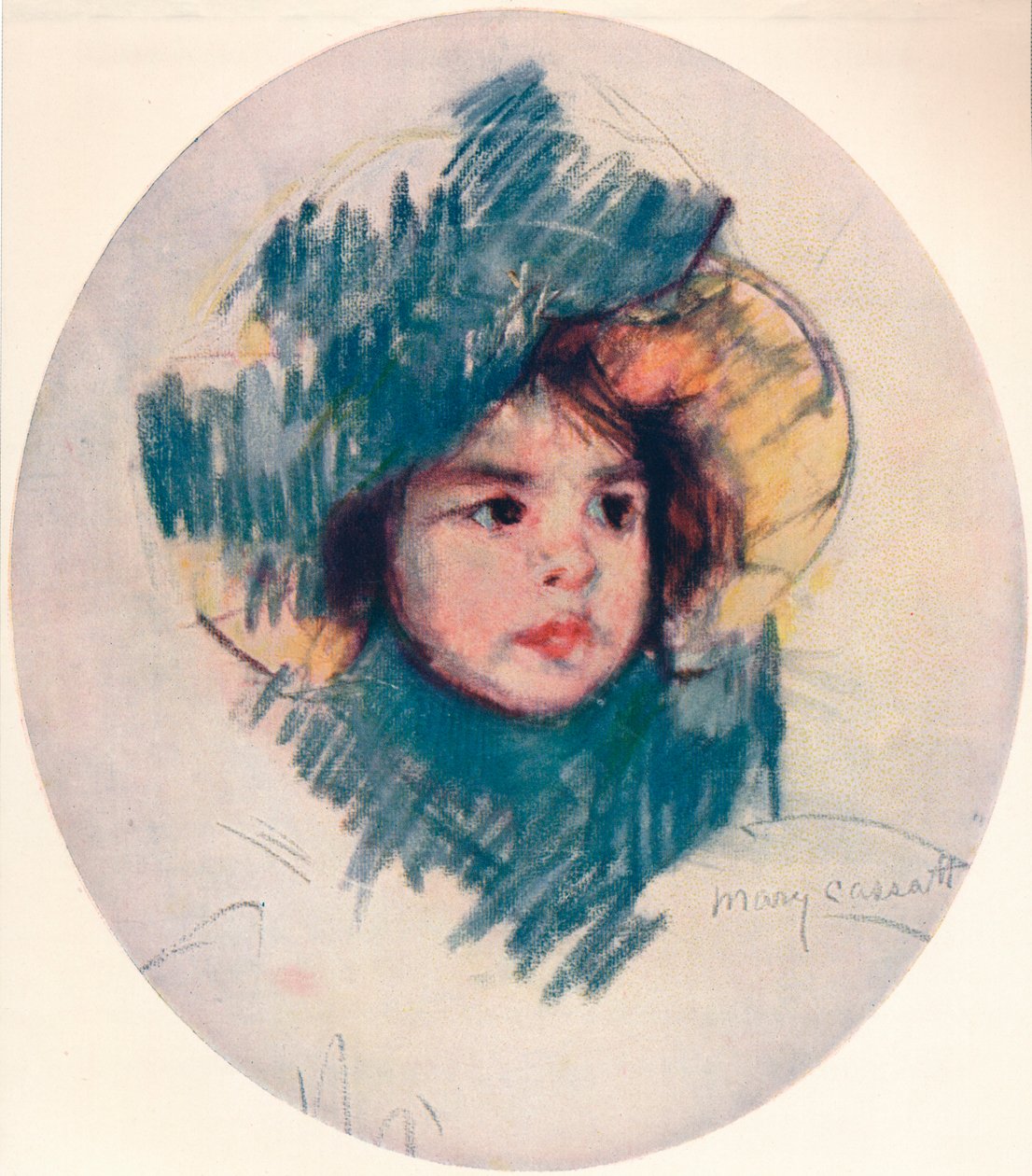 Testa di bambino da Mary Cassatt