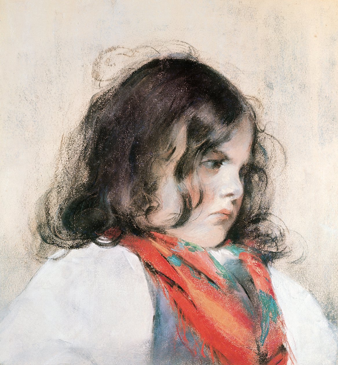 Testa di un bambino da Mary Cassatt