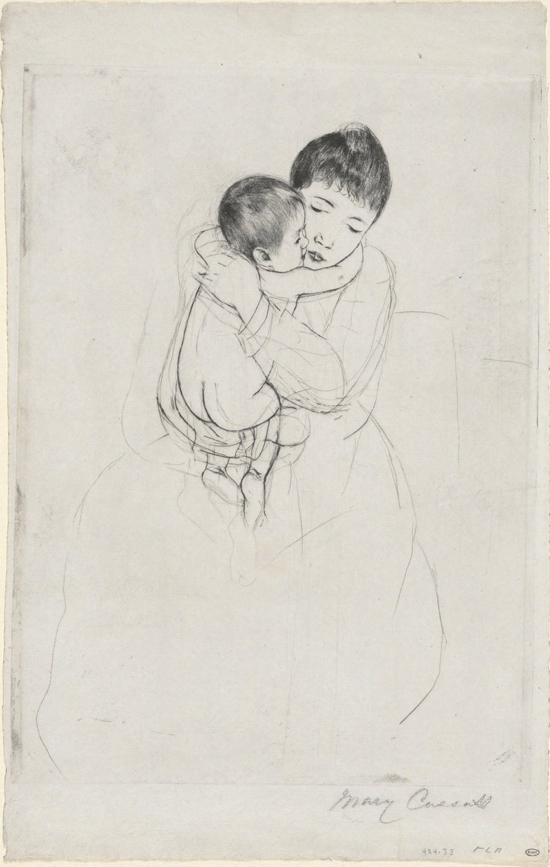 Carezza materna da Mary Cassatt