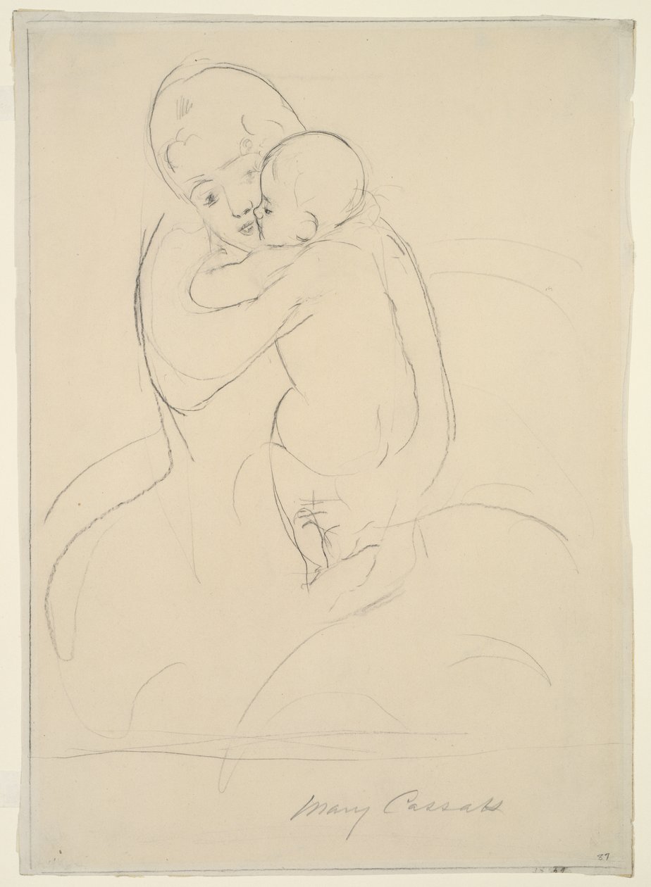 Carezza materna, 1921 da Mary Cassatt