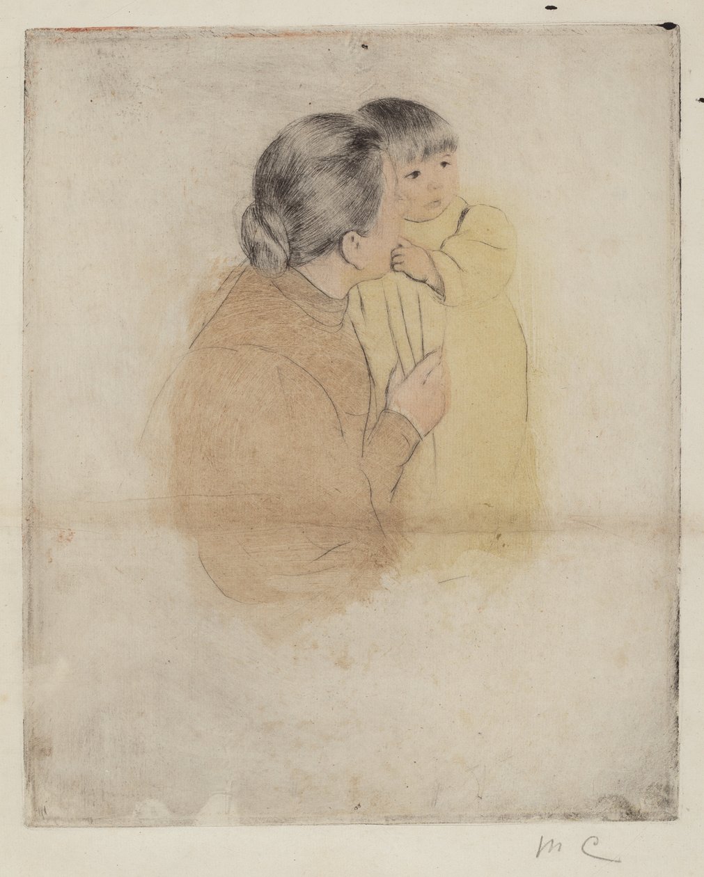Madre contadina e bambino da Mary Cassatt