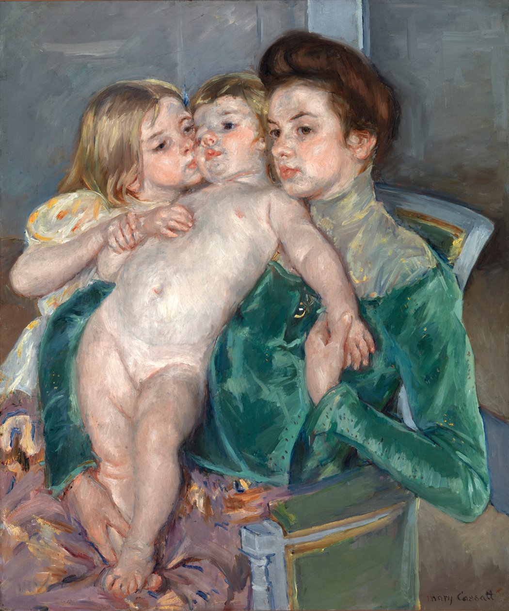 La carezza, 1902 da Mary Cassatt