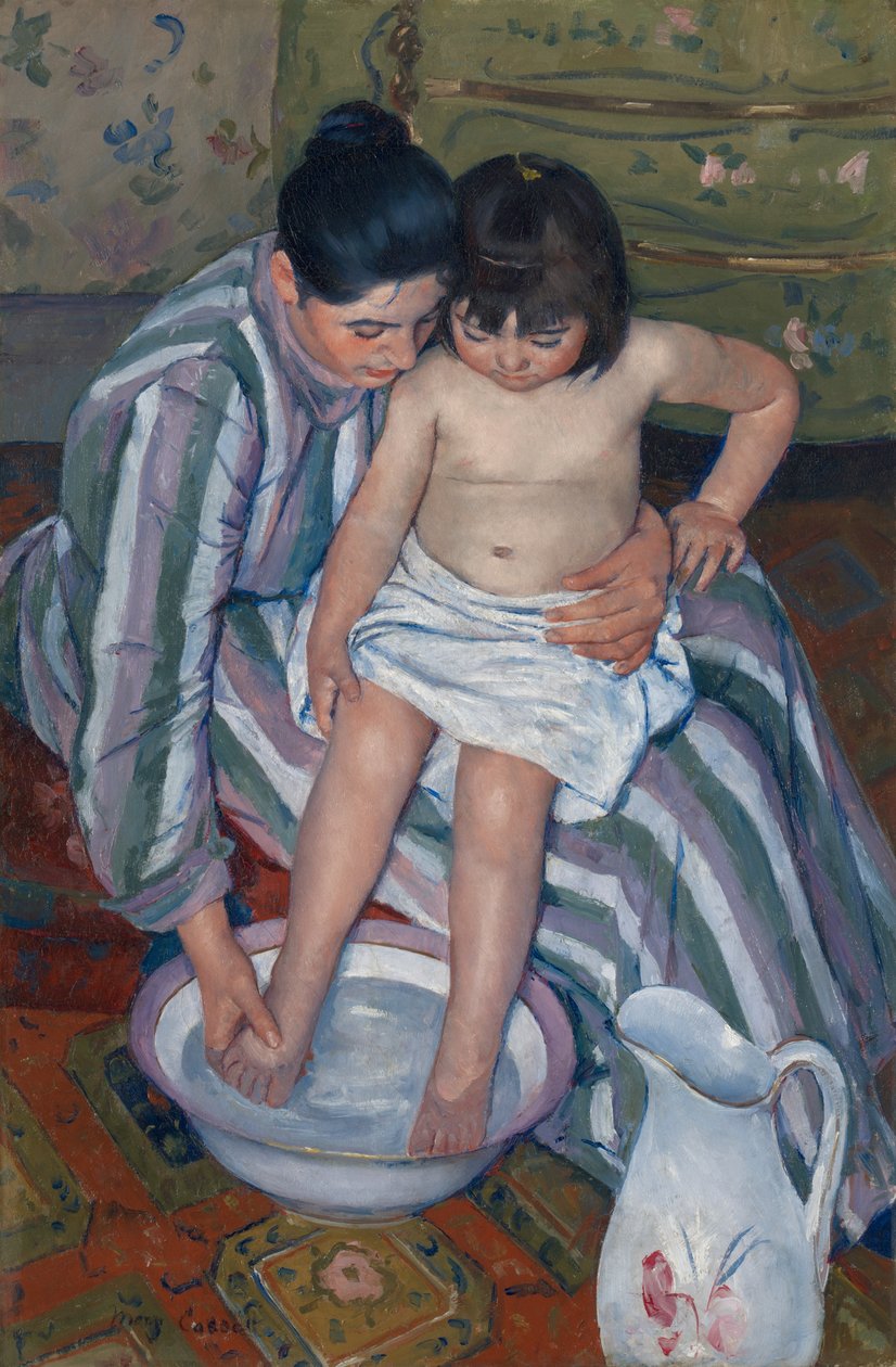 Il bagno del bambino da Mary Cassatt