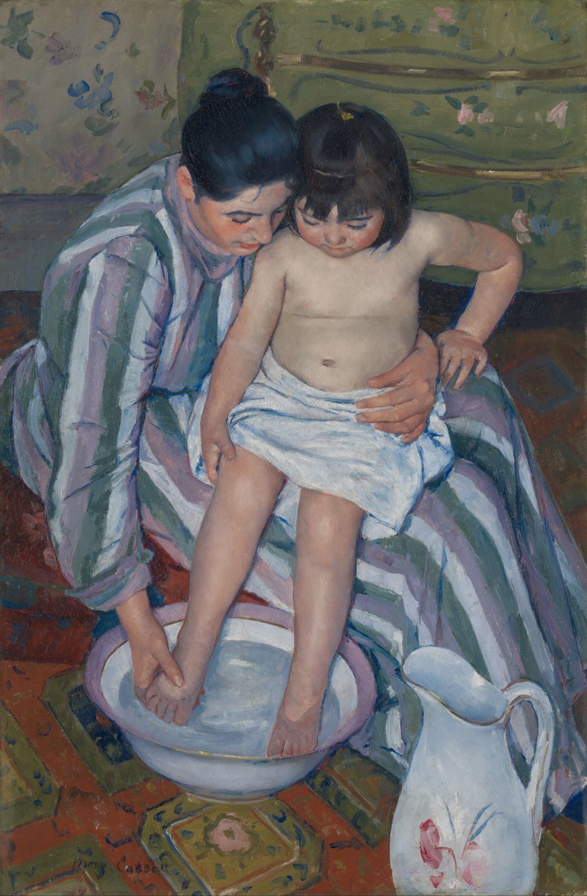 Il bagno del bambino da Mary Cassatt