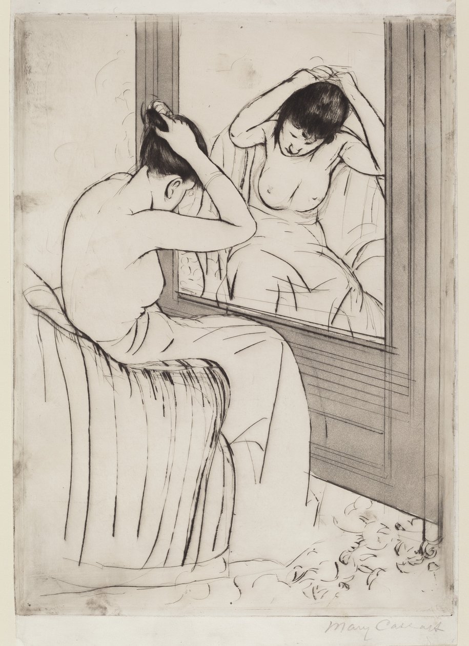La Coiffure, 1890-1891 da Mary Cassatt