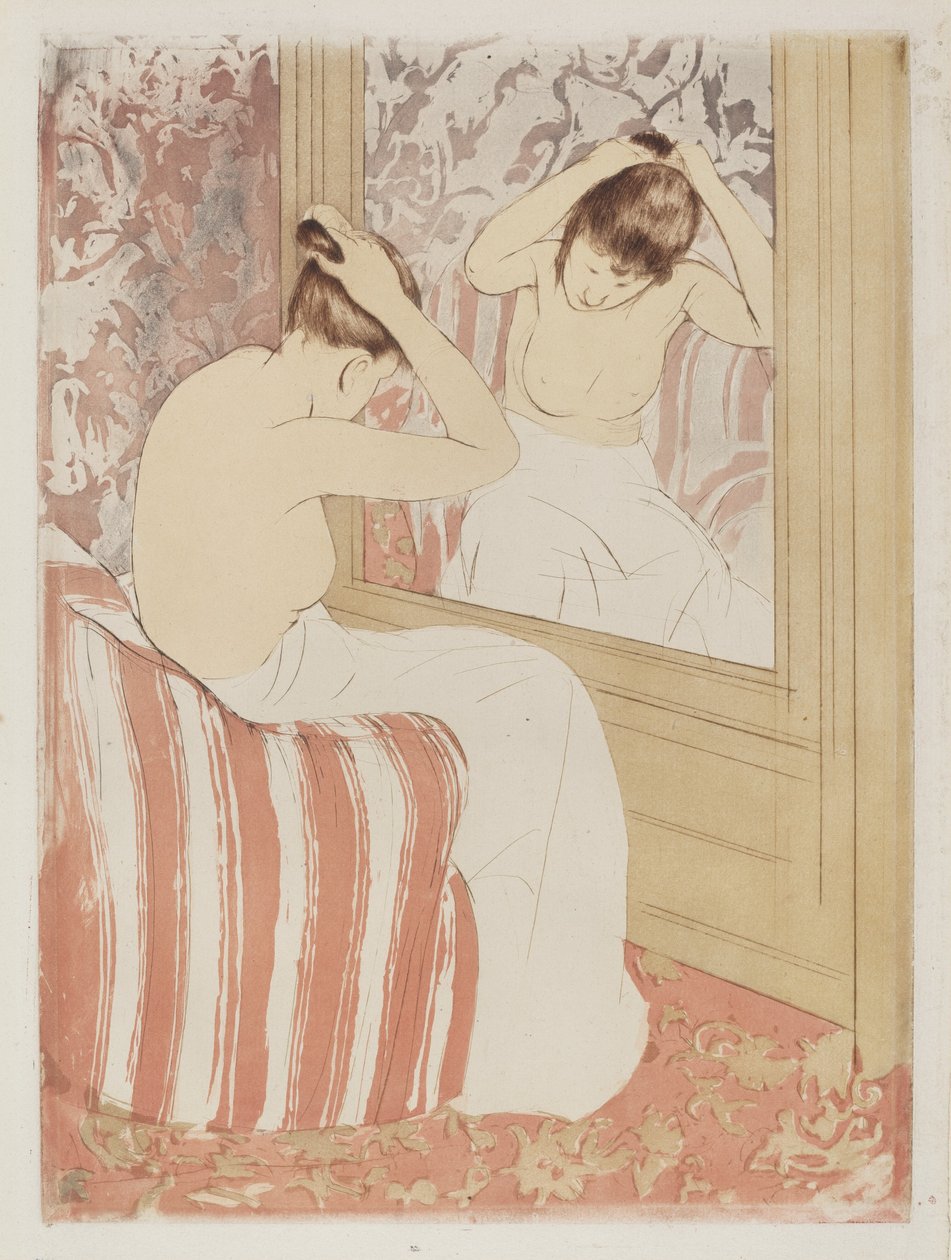La pettinatura, 1890-1891 da Mary Cassatt