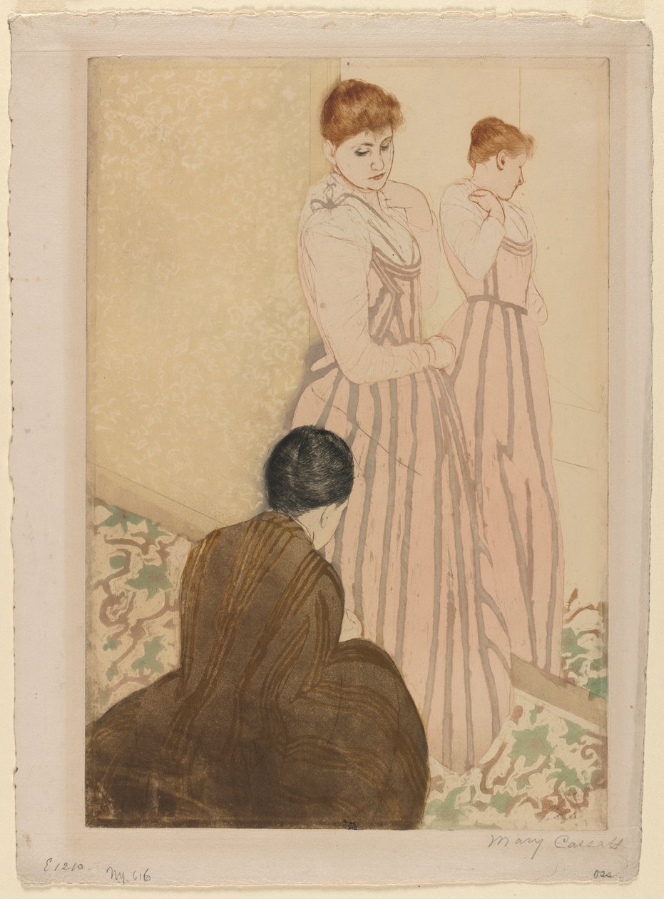 La prova, 1890-1891 da Mary Cassatt