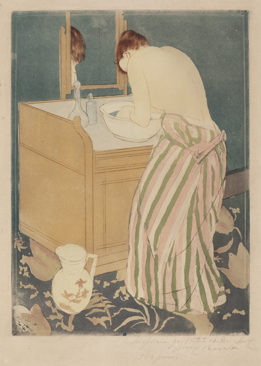 Donna che fa il bagno da Mary Cassatt