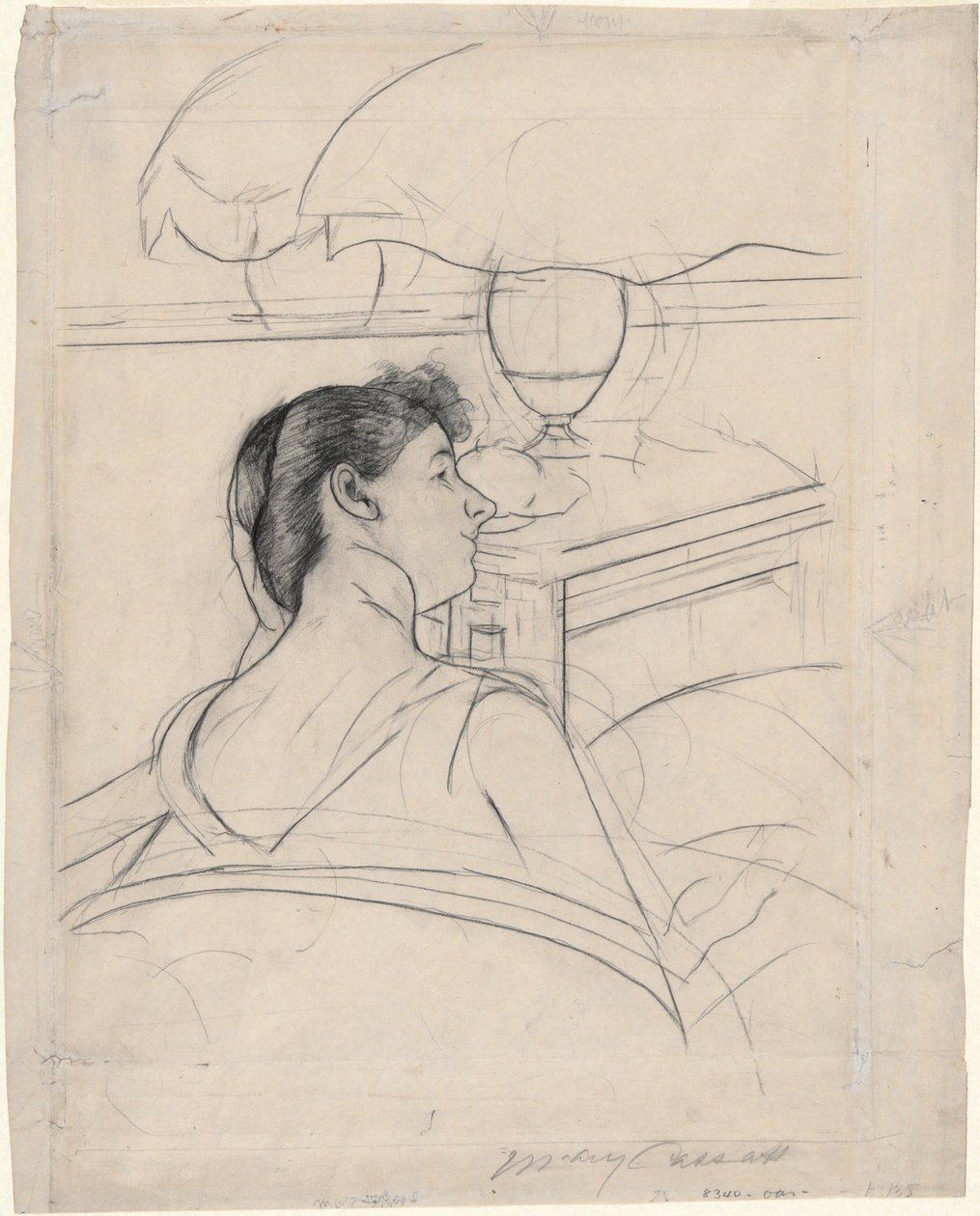 Donna e Lampada da Mary Cassatt