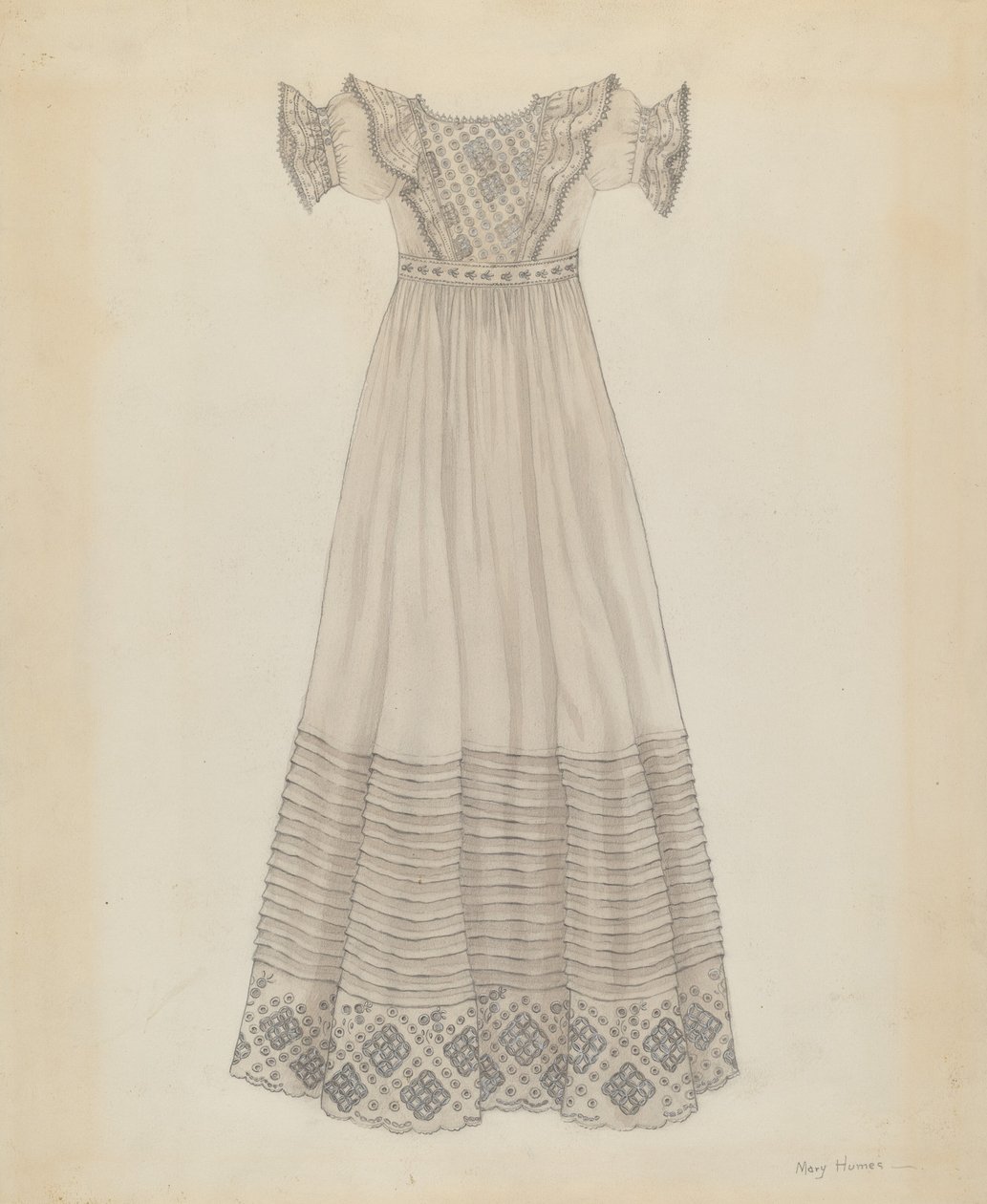 Vestito per neonati, c. 1936 da Mary E Humes