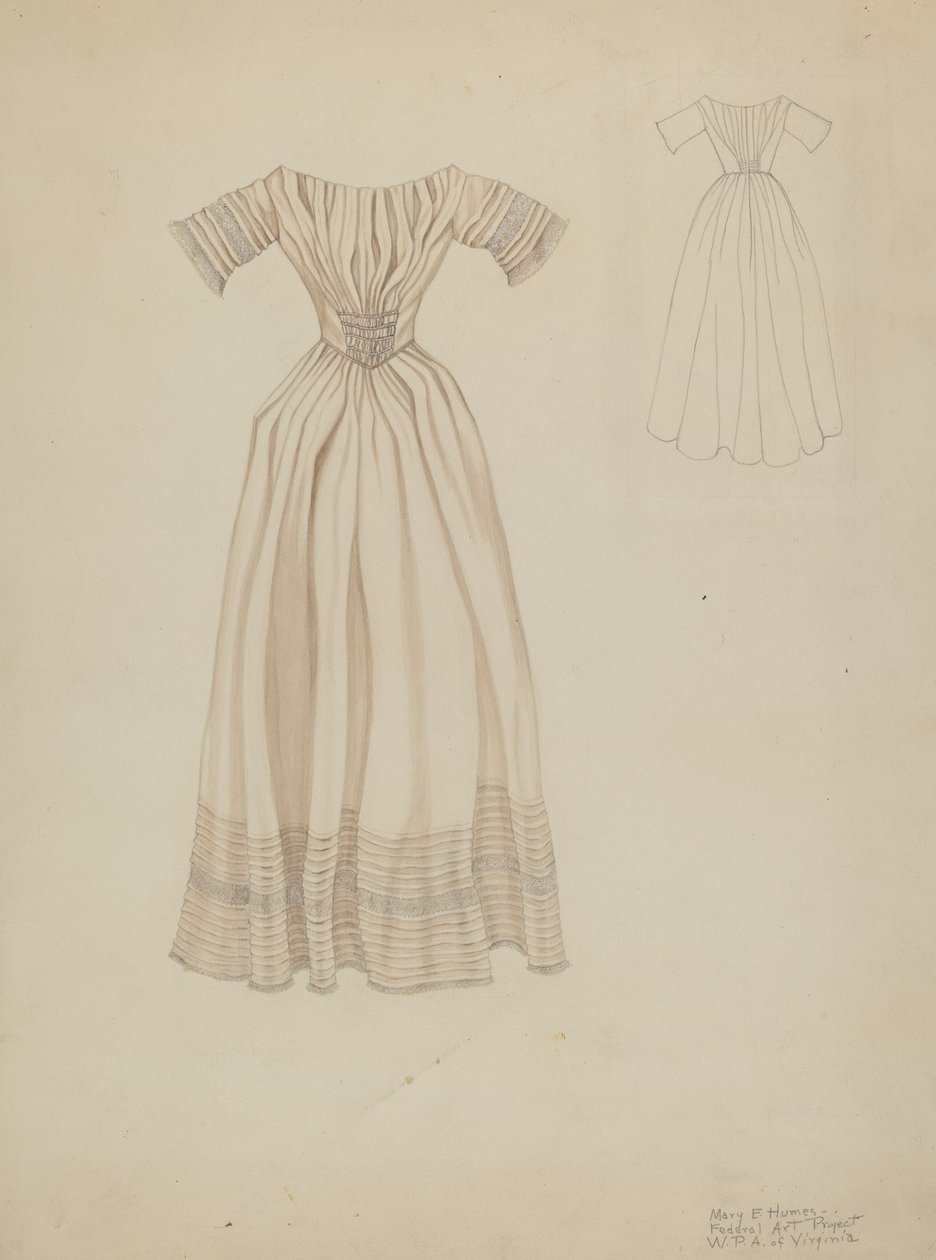 Abito da sposa, c. 1937 da Mary E Humes