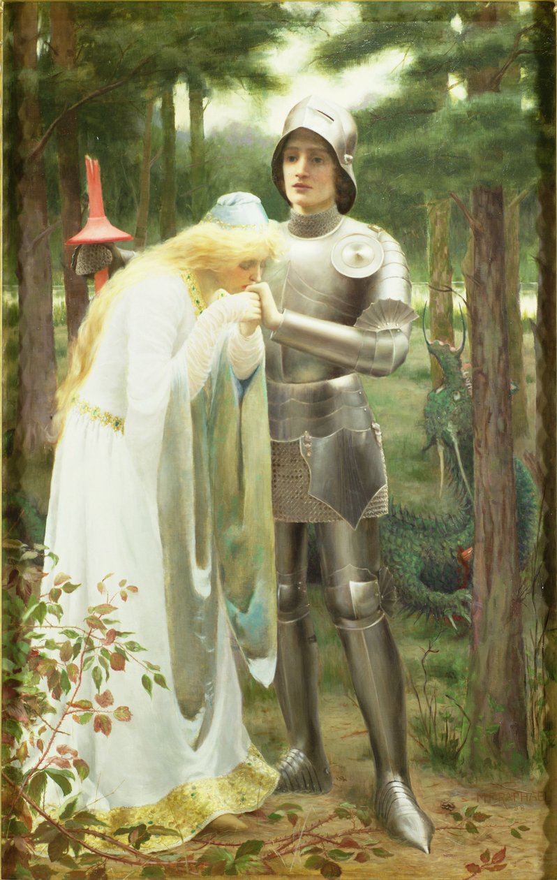 Britomart e Amoret da Mary F. Raphael