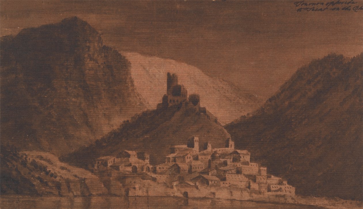 Tournon di fronte a Teint sul Rodano da Mary Harcourt