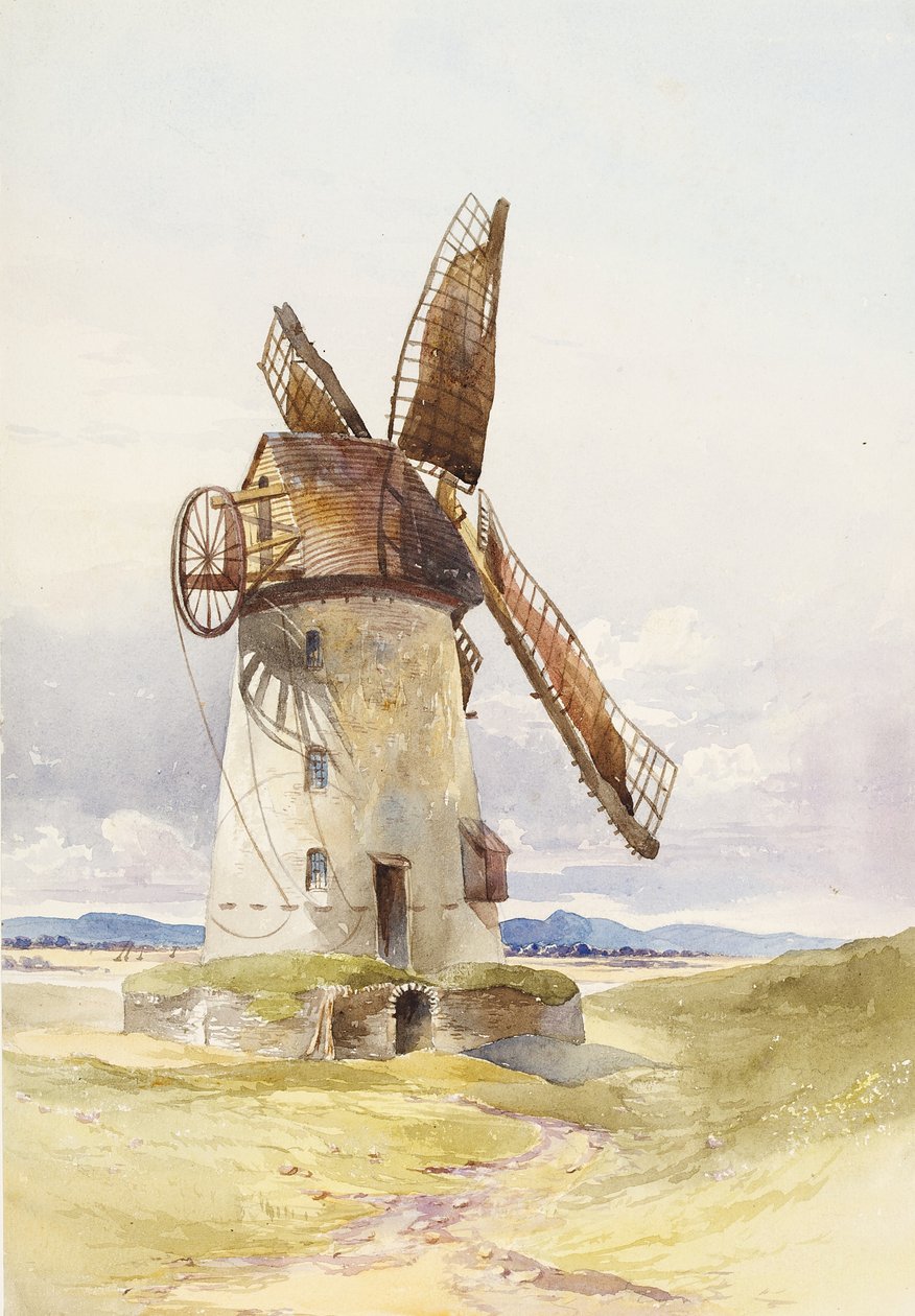 Mulino di Lytham, c.1845-55 da Mary Harper