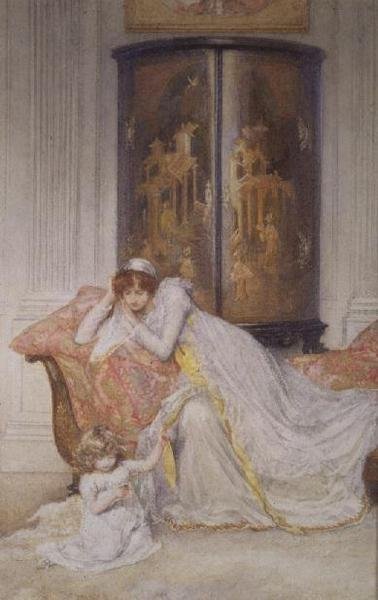 Madre e bambino, c.1890 da Mary L. Gow
