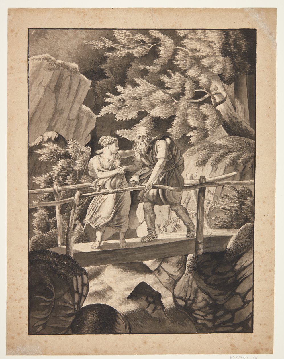 Motivo di Ossian (?) da Mary Sophie Clarck