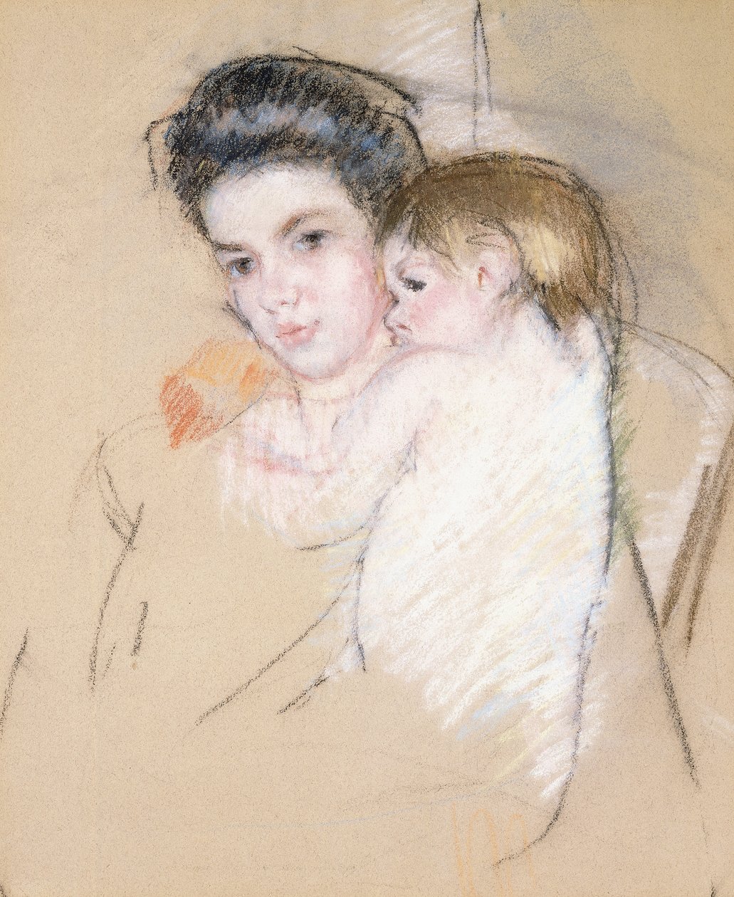 Madre e bambino nudo da Mary Cassatt