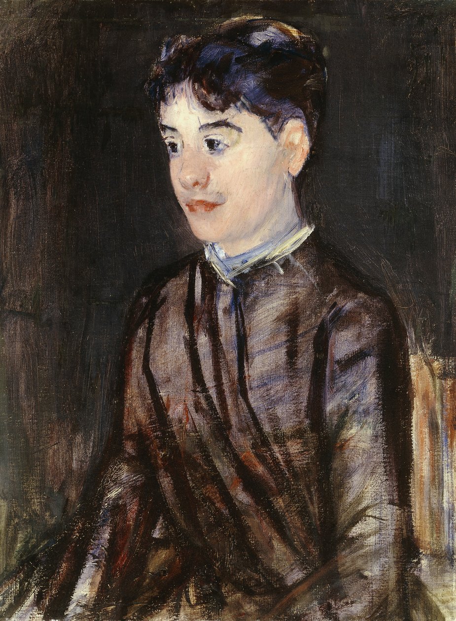 Giovane donna in nero da Mary Cassatt