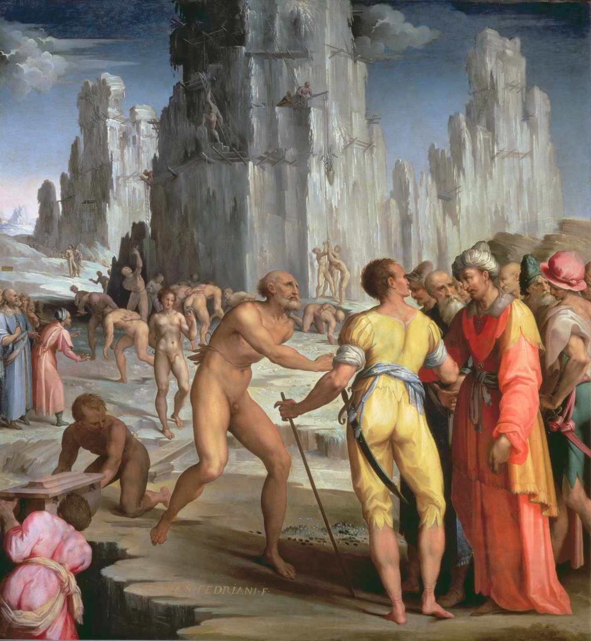 La miniera di diamanti, 1570-71 da Maso da San Friano