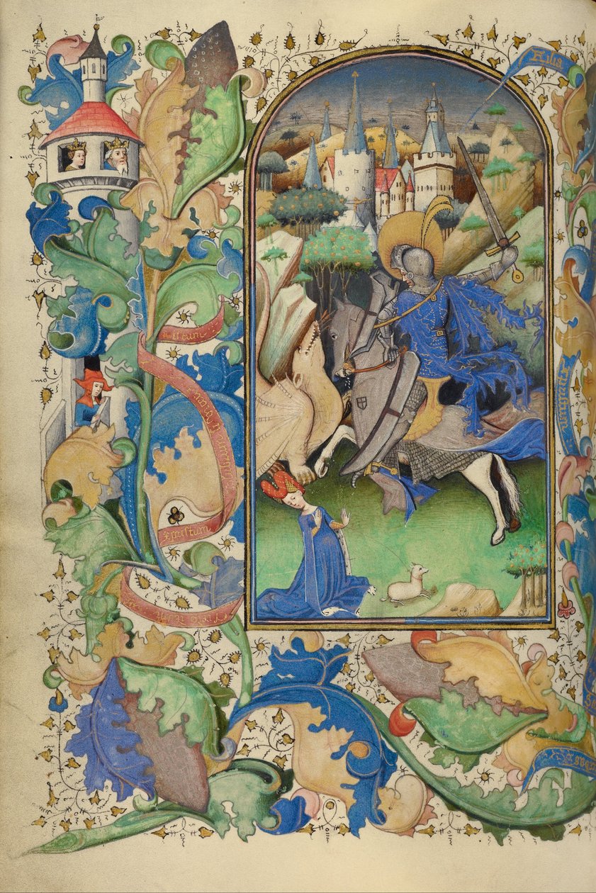 San Giorgio e il Drago da Master of Guillebert de Mets