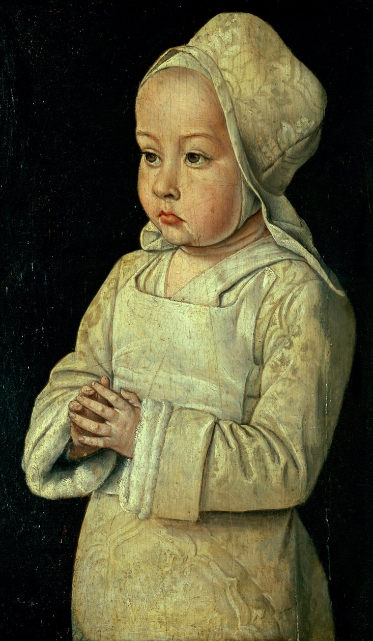 Ritratto di Suzanne di Borbone (1491-1521) figlia di Pietro II e Anna di Francia, Duca e Duchessa di Borbone, 1492-93 da Master of Moulins