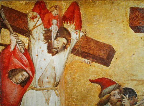 La Crocifissione, c.1420 (dettaglio) da Master of Raigern