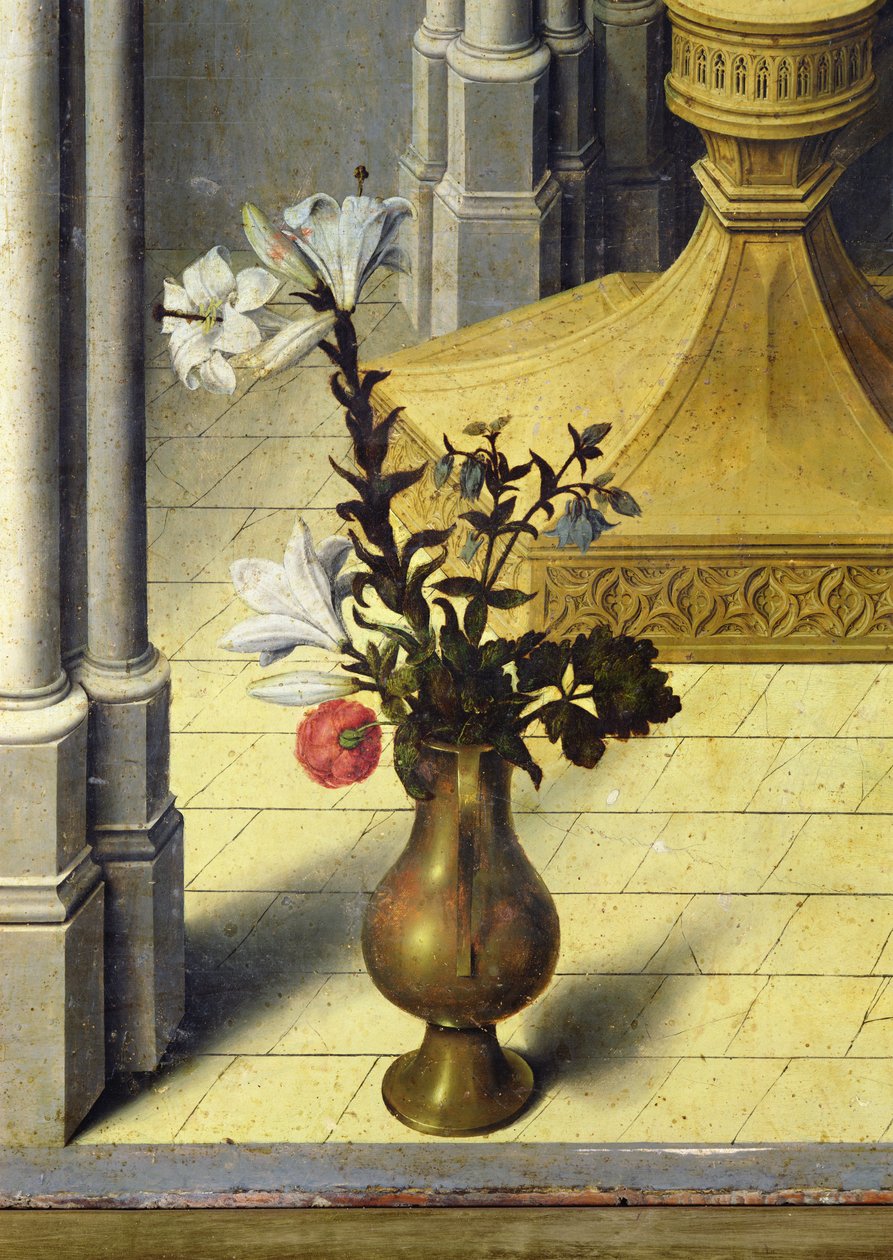 Vaso di fiori. c.1445 (dettaglio) da Master of the Aix Annunciation