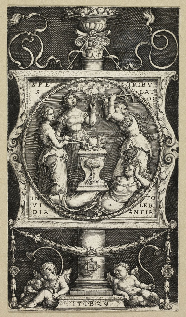 Ex libris di Willibald Pirckheimer da Master I.B.