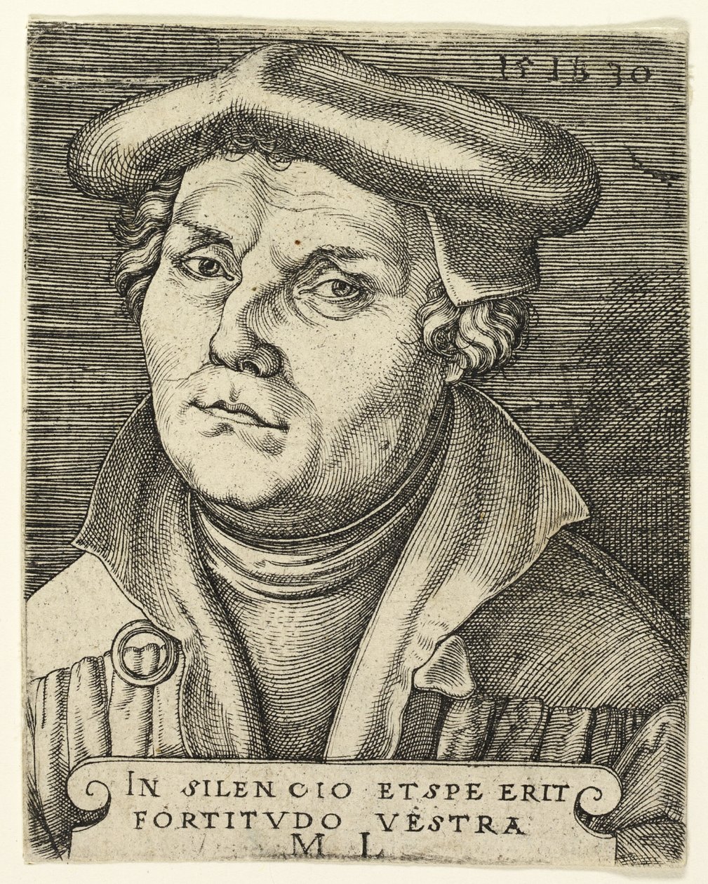 Ritratto di Martin Lutero da Master I.B.