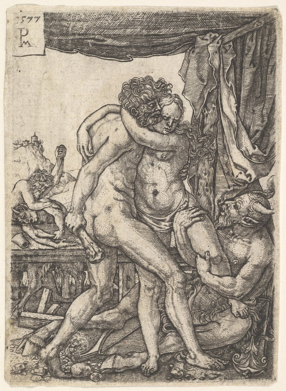 Ercole combatte i centauri, 1577 da Master PM