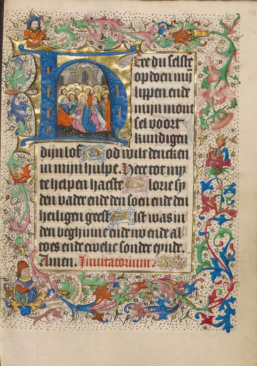 Iniziale H: Pentecoste da Master of Evert Zoudenbalch
