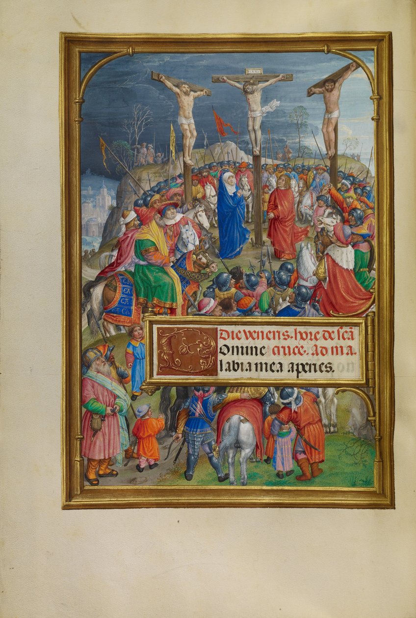 La crocifissione da Master of James IV of Scotland