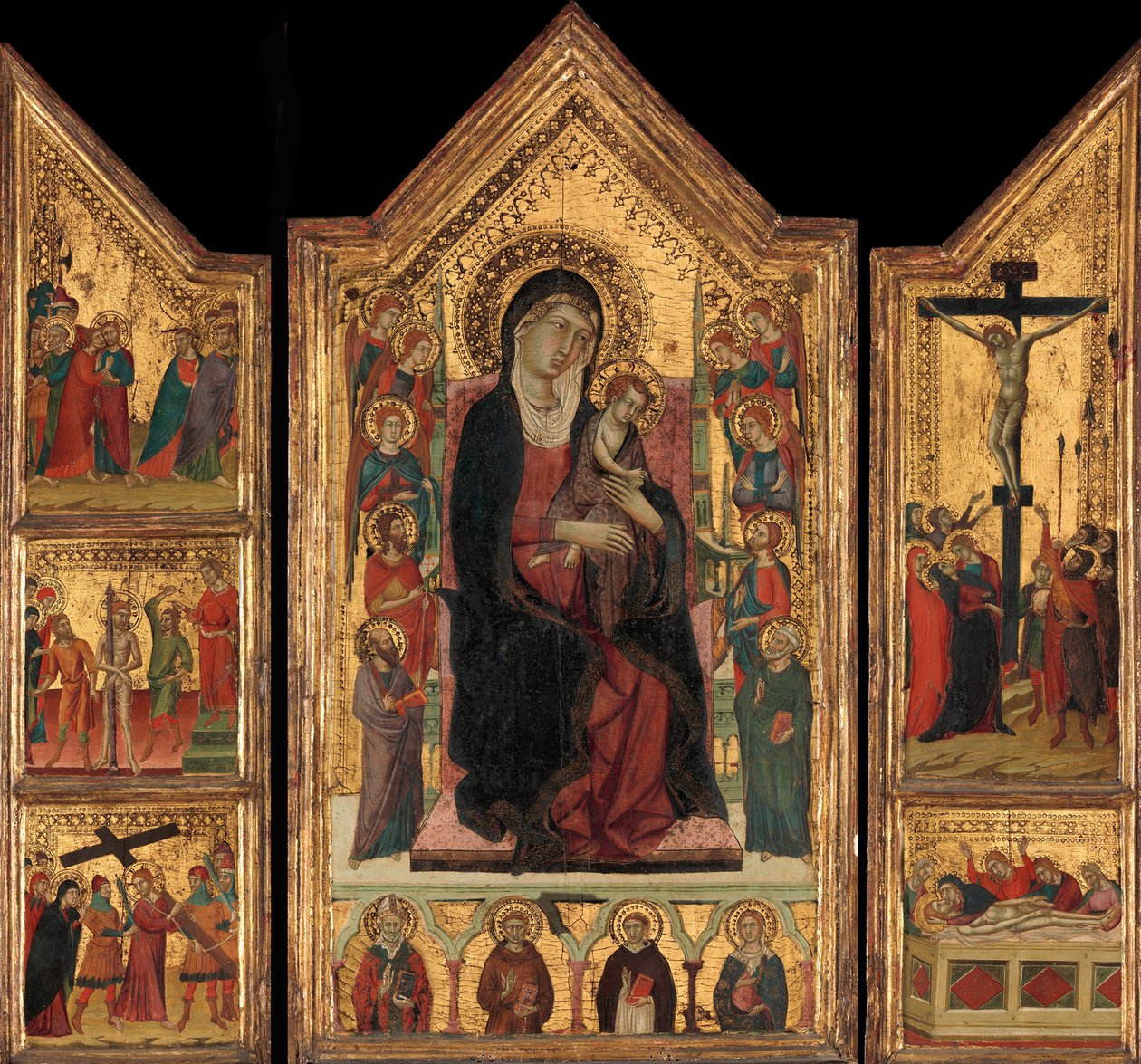 Madonna col Bambino in trono da Master of Monte Oliveto