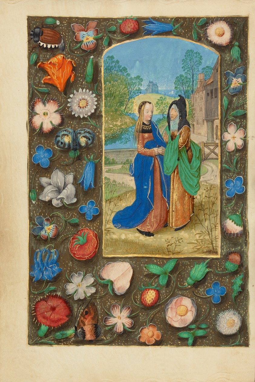 La visita da Master of the Dresden Prayer Book